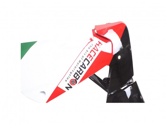 Descuento Carenados Moto Aprilia RS4 50 125 2012-2018 - Blanco Rojo Verde Negro Brillante