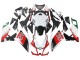 Descuento Carenados Moto Aprilia RS4 50 125 2012-2018 - Blanco Rojo Verde Negro Brillante