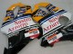 Descuento Carenados Moto Honda CBR600 F4i 2004-2007 - Amarillo Azul Blanco Negro Nastro Azzurro