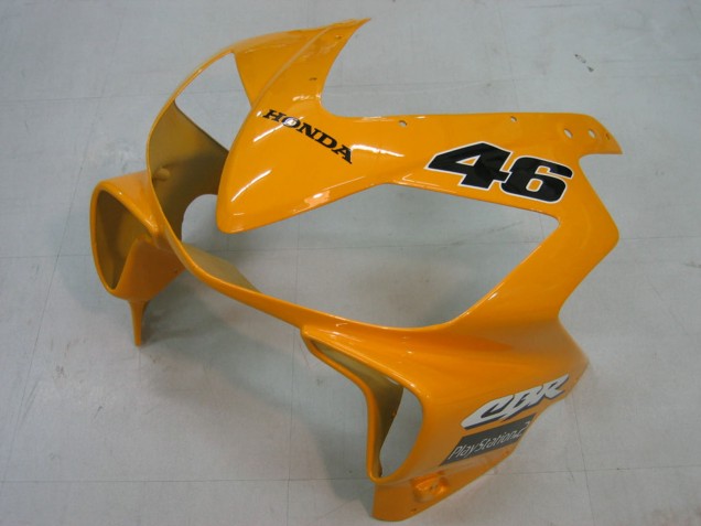 Descuento Carenados Moto Honda CBR600 F4i 2004-2007 - Amarillo Azul Blanco Negro Nastro Azzurro