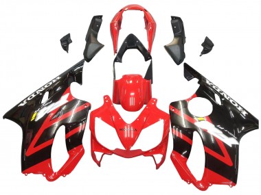 Descuento Carenado Moto Honda CBR600 F4i 2004-2007 - Rojo Negro Brillante