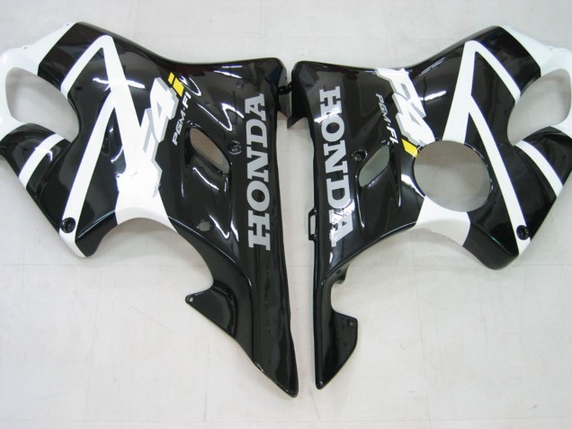Descuento Carenado Moto Honda CBR600 F4i 2004-2007 - Blanco Negro Brillante