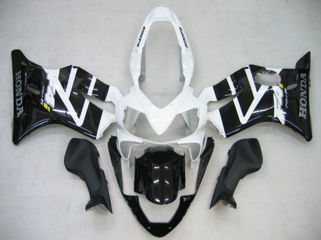 Descuento Carenado Moto Honda CBR600 F4i 2004-2007 - Blanco Negro Brillante