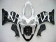 Descuento Carenado Moto Honda CBR600 F4i 2004-2007 - Blanco Negro Brillante