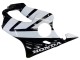 Descuento Carenados Moto Honda CBR600 F4i 2004-2007 - Blanco Negro Brillante