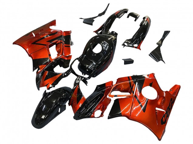 Descuento Carenados Moto Honda CBR600 F2 1991-1994 - Naranja Negro Brillante