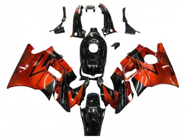 Descuento Carenados Moto Honda CBR600 F2 1991-1994 - Naranja Negro Brillante