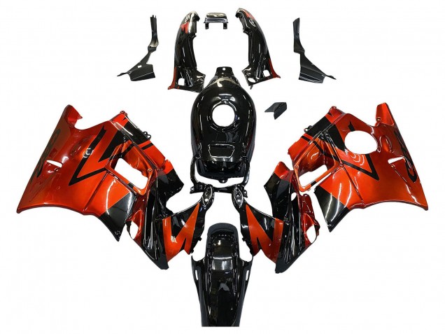 Descuento Carenados Moto Honda CBR600 F2 1991-1994 - Naranja Negro Brillante