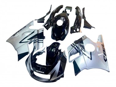 Descuento Carenados Moto Honda CBR600 F2 1991-1994 - Plata Negro Brillante
