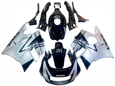 Descuento Carenados Moto Honda CBR600 F2 1991-1994 - Plata Negro Brillante