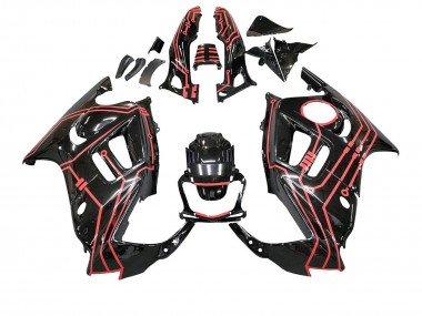 Descuento Kits Carenado Moto Honda CBR600 F3 1997-1998 - Rojo Negro Brillante