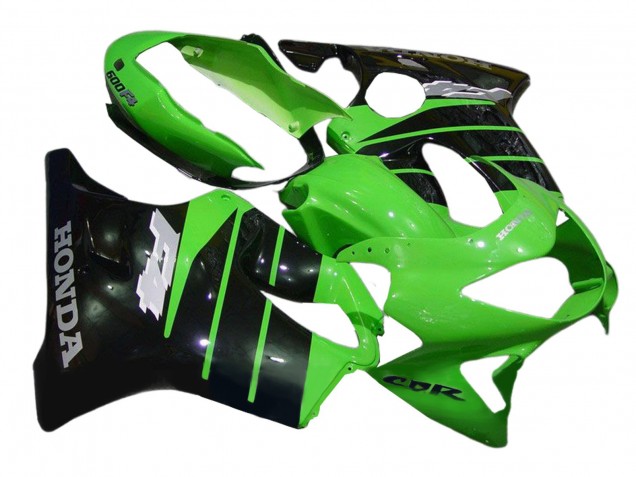 Descuento Carenados Moto Honda CBR600 F4 1999-2000 - Verde Negro Brillante