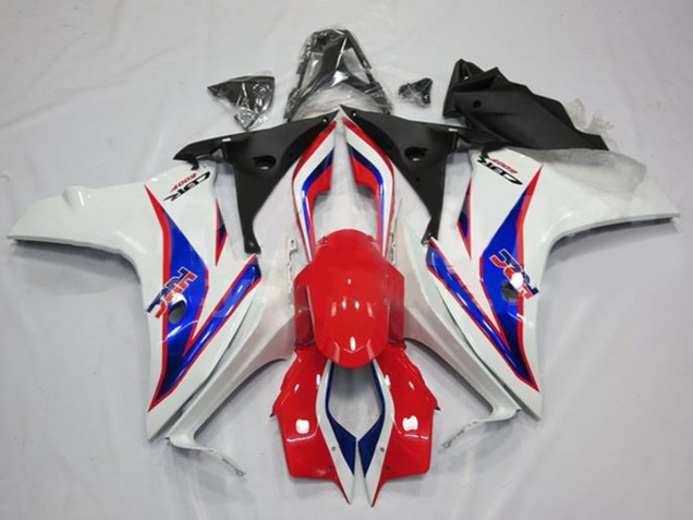 Descuento Carenados Moto Honda CBR600F 2011-2013 - Blanco Rojo Azul HRC