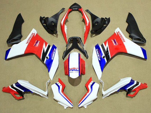 Descuento Carenados Moto Honda CBR600F 2011-2013 - Blanco Rojo Azul