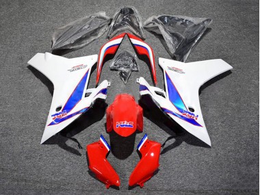 Descuento Carenado Moto Honda CBR600F 2011-2013 - Blanco Rojo Azul HRC