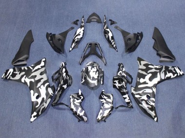 Descuento Carenados Moto Honda CBR600F 2011-2013 - Negro Blanco Camouflage