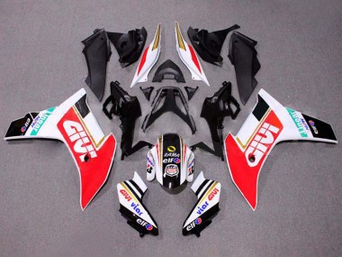 Descuento Carenados Moto Honda CBR600F 2011-2013 - Blanco Rojo Oro Negro Brillante Givi