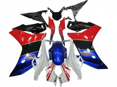 Descuento Carenados Moto Honda CBR600F 2011-2013 - Blanco Rojo Azul Negro Brillante