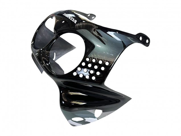 Descuento Carenados Moto Honda CBR900RR 893 1992-1993 - Plata Negro Brillante