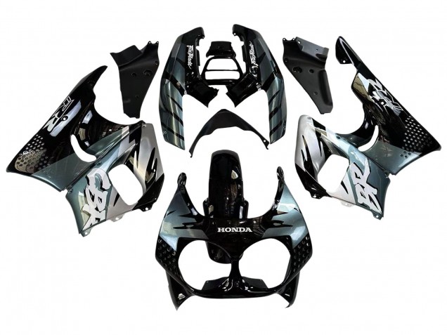 Descuento Carenados Moto Honda CBR900RR 893 1992-1993 - Plata Negro Brillante