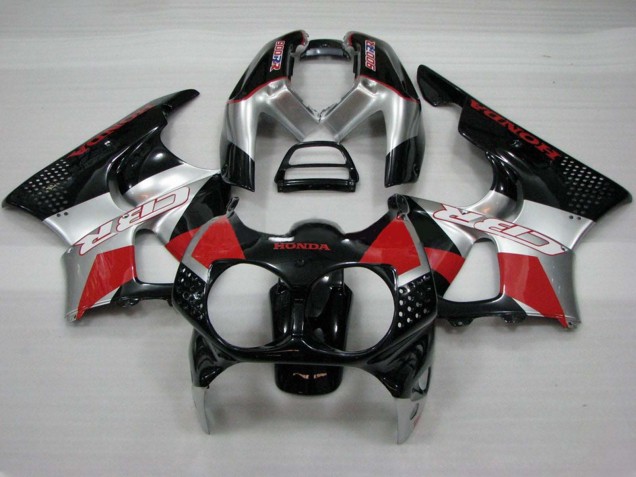 Descuento Carenados Moto Honda CBR900RR 893 1992-1993 - Plata Rojo Negro Brillante