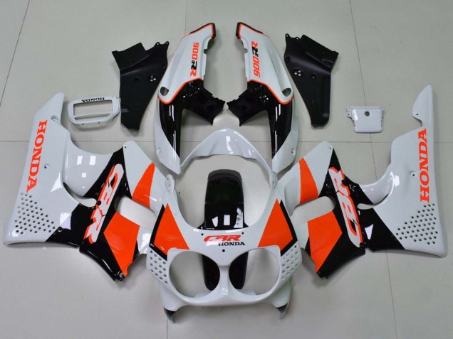 Descuento Carenados Moto Honda CBR900RR 893 1992-1993 - Blanco Naranja Negro Brillante