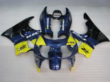Descuento Carenados Moto Honda CBR900RR 893 1994-1995 - Azul Amarillo Negro Brillante