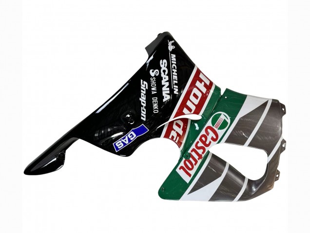 Descuento Carenados Moto Honda CBR900RR 893 1996-1997 - Blanco Verde Gris Negro Brillante Castrol
