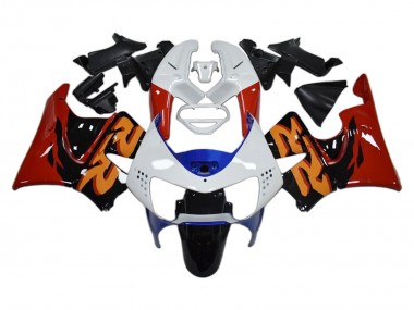 Descuento Carenados Moto Honda CBR900RR 919 1998-1999 - Blanco Rojo Azul Negro Brillante