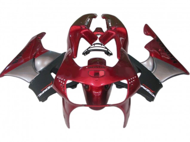 Descuento Carenados Moto Honda CBR900RR 919 1998-1999 - Rojo Oscuro Negro Gris