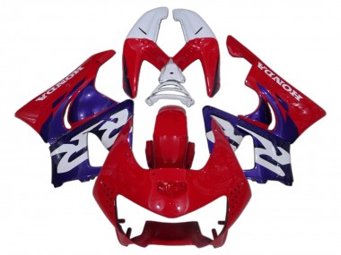 Descuento Carenado Moto Honda CBR900RR 919 1998-1999 - Blanco Rojo Azul