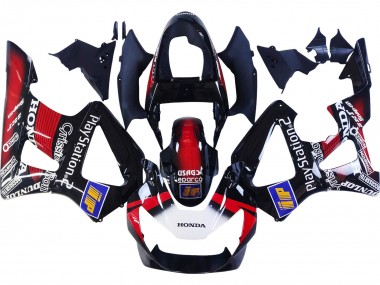 Descuento Carenados Moto Honda CBR900RR 929 2000-2001 - Rojo Blanco Negro Brillante PlayStation 2