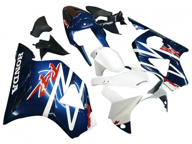 Descuento Carenados Moto Honda CBR900RR 954 2002-2003 - Blanco Azul Oscuro