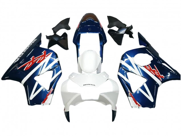 Descuento Carenados Moto Honda CBR900RR 954 2002-2003 - Blanco Azul Oscuro