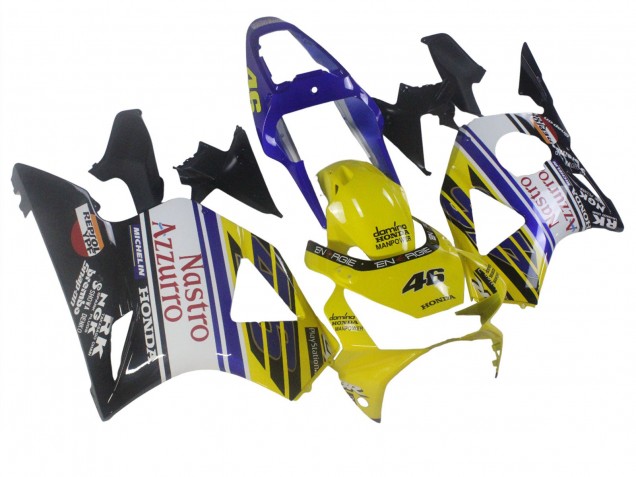 Descuento Carenados Moto Honda CBR900RR 954 2002-2003 - Azul Amarillo Negro Brillante Rojo Nastro Azzurro 46