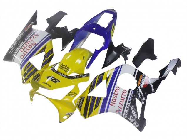 Descuento Carenados Moto Honda CBR900RR 954 2002-2003 - Azul Amarillo Negro Brillante Rojo Nastro Azzurro 46