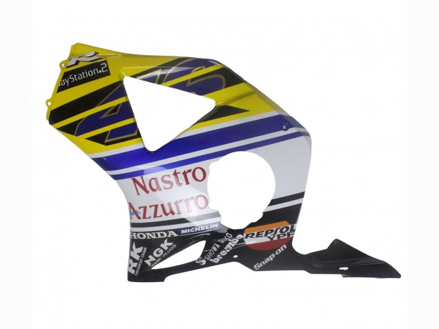 Descuento Carenados Moto Honda CBR900RR 954 2002-2003 - Azul Amarillo Negro Brillante Rojo Nastro Azzurro 46