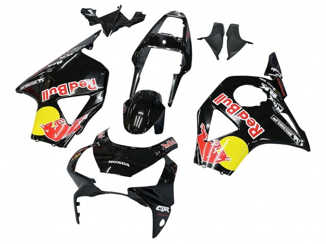 Descuento Carenados Moto Honda CBR900RR 954 2002-2003 - Negro Brillante Amarillo Rojo Bull Michelin