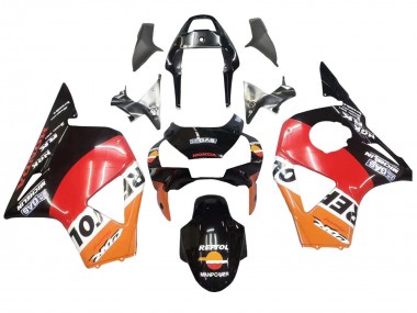 Descuento Kits Carenado Moto Honda CBR900RR 954 2002-2003 - Naranja Blanco Rojo Negro Brillante Repsol