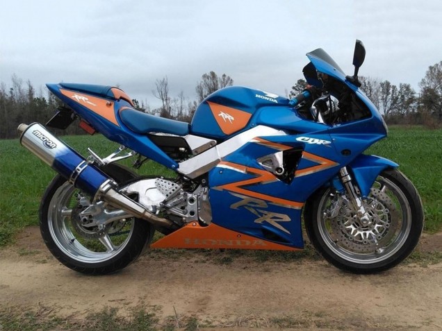 Descuento Carenados Moto Honda CBR900RR 954 2002-2003 - Naranja Azul