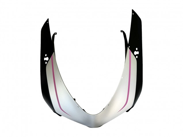 Descuento Carenados Moto Ducati 848 2007-2014 - Blanco Rosa Negro Brillante Connie