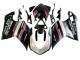 Descuento Carenados Moto Ducati 848 2007-2014 - Blanco Rosa Negro Brillante Connie