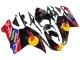 Descuento Carenados Moto Ducati 848/1098/1198 2007-2014 - Negro Brillante Amarillo Azul Rojo Bull