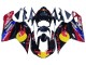 Descuento Carenados Moto Ducati 848/1098/1198 2007-2014 - Negro Brillante Amarillo Azul Rojo Bull