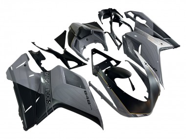 Descuento Carenados Moto Ducati 848 2007-2014 - Plata Oro Negro Mate