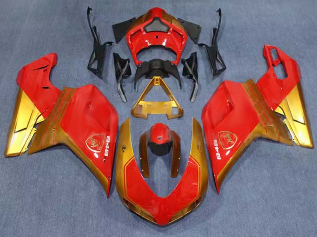 Descuento Carenados Moto Ducati 848 2007-2014 - Rojo Oro