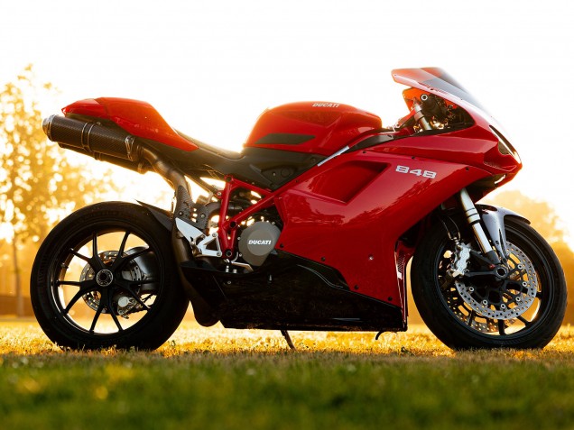Descuento Carenados Moto Ducati 848 2007-2014 - Rojo Negro Brillante
