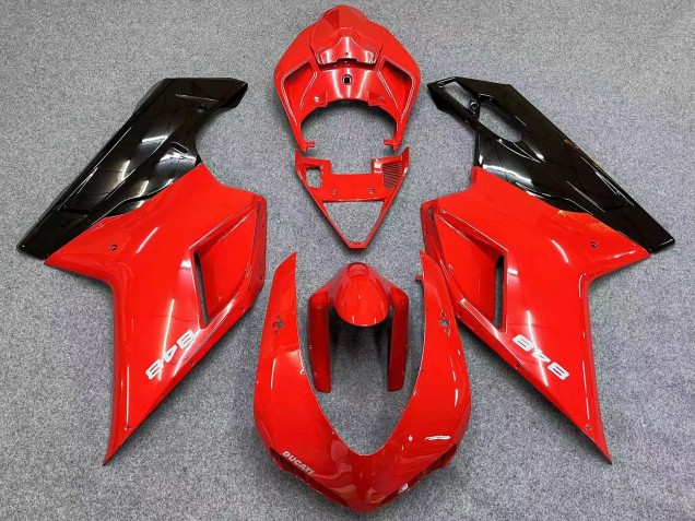 Descuento Carenados Moto Ducati 848 2007-2014 - Rojo Negro Brillante