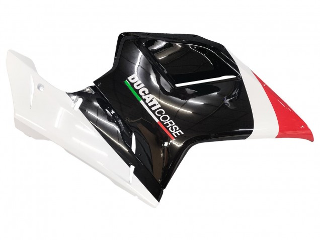 Descuento Carenados Moto Ducati 848/1098/1198 2007-2014 - Blanco Rojo Negro Brillante