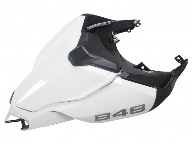 Descuento Carenados Moto Ducati 848/1098/1198 2007-2014 - Blanco Negro Brillante Corse